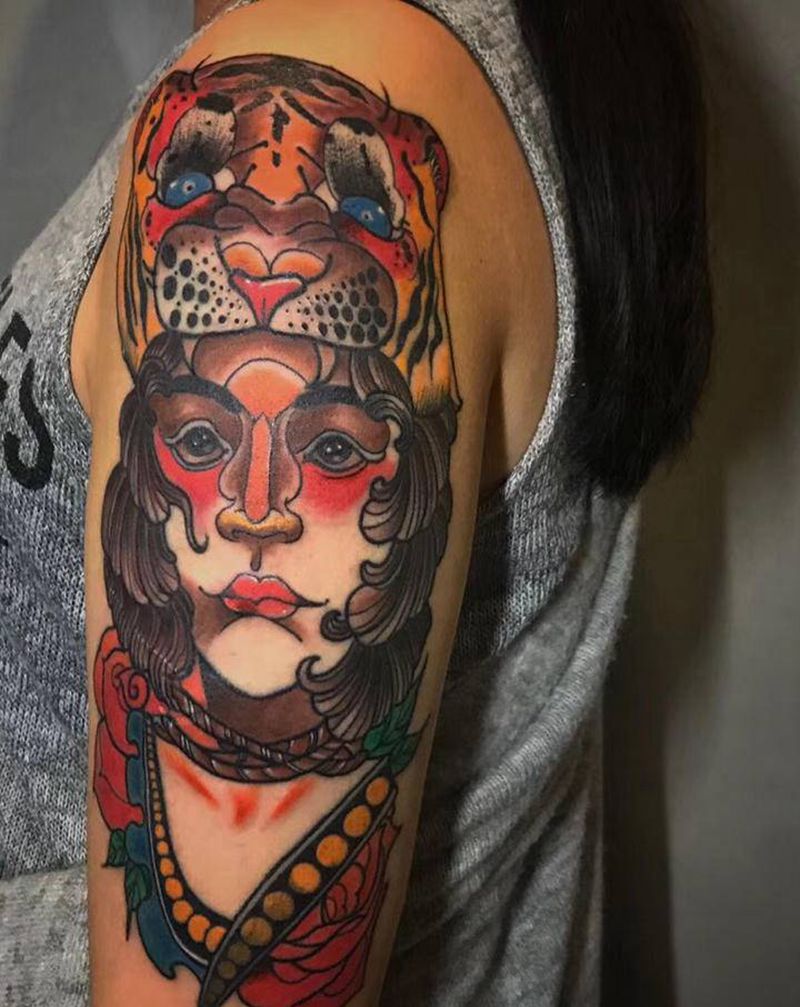 Oldshcool纹身图片_手臂New School纹身图案