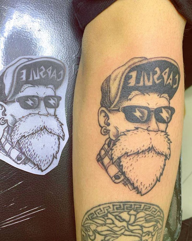 龟仙人纹身图片_手臂纹身图案