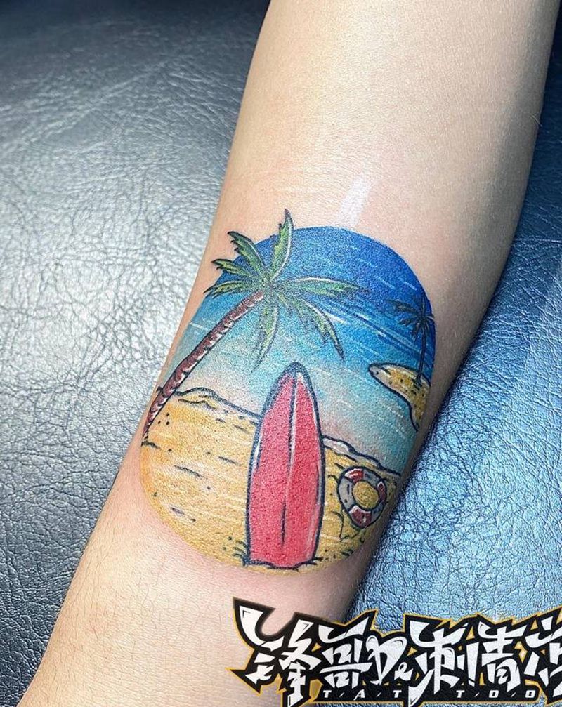 school纹身图片_手臂New School纹身图案