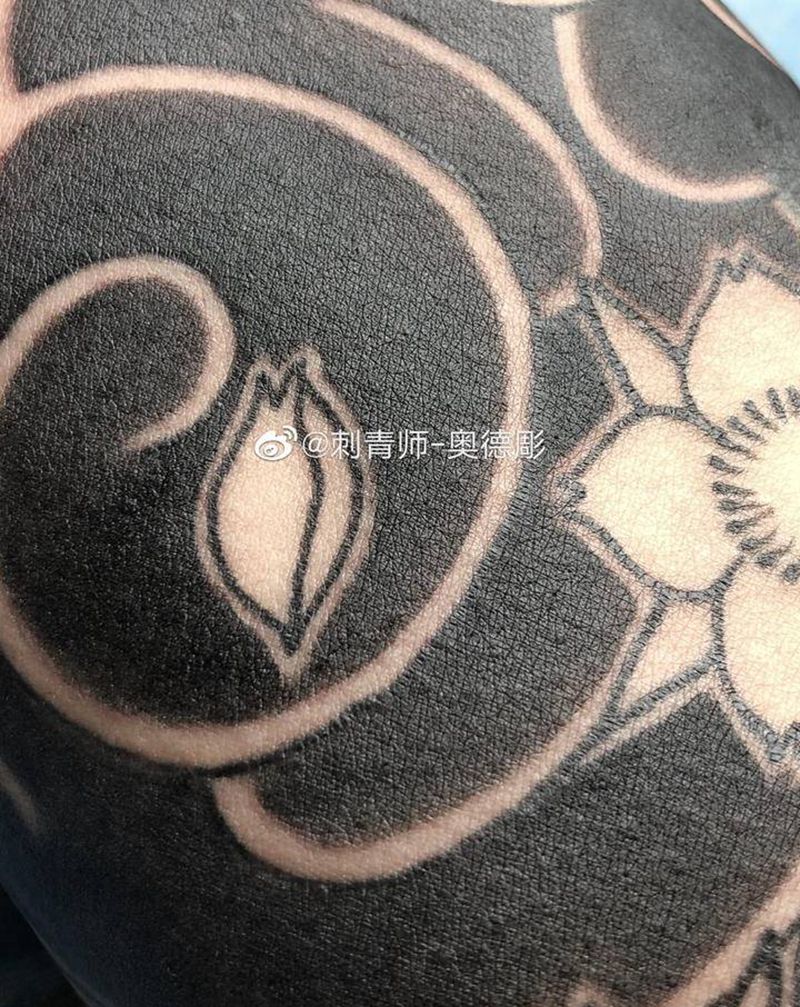 细节展示纹身图片_手臂老传统纹身图案