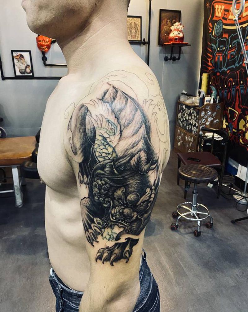 遮盖纹身图片_手臂新传统纹身图案