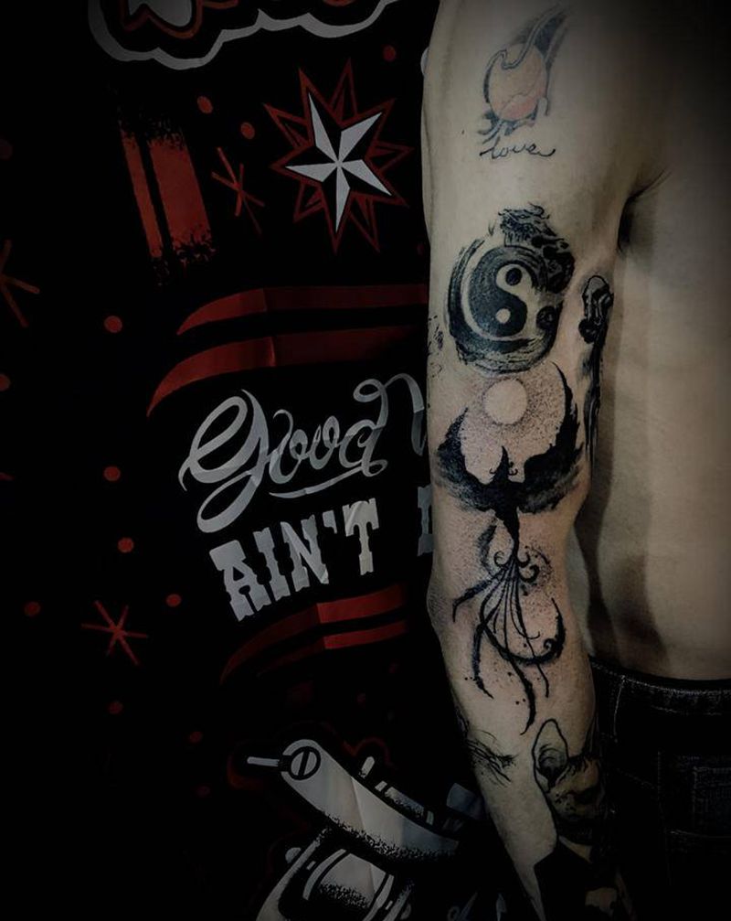 中国风纹身图片_手臂纹身图案