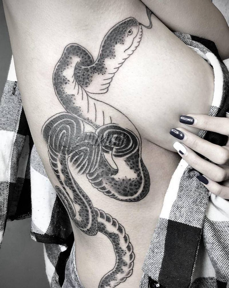 遮盖作品 未完成纹身图片_腰部老传统纹身图案