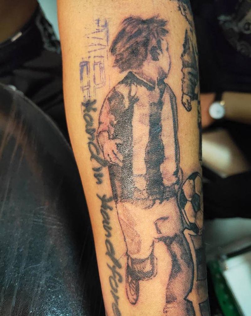 以往作品纹身图片_腿部背部欧美写实新传统纹身图案