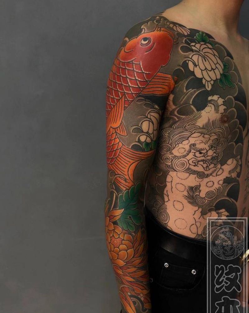 今日工作纹身图片_手臂老传统纹身图案