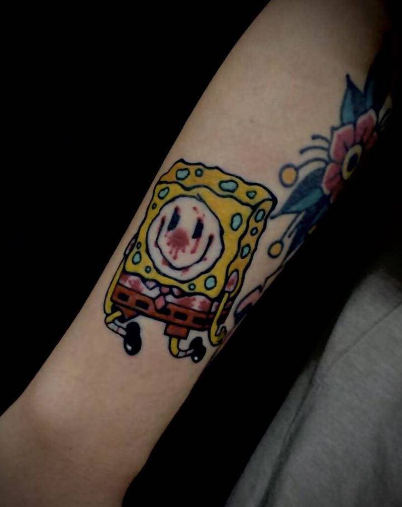 彩色小图纹身图片_手臂Old SchoolNew School纹身图案