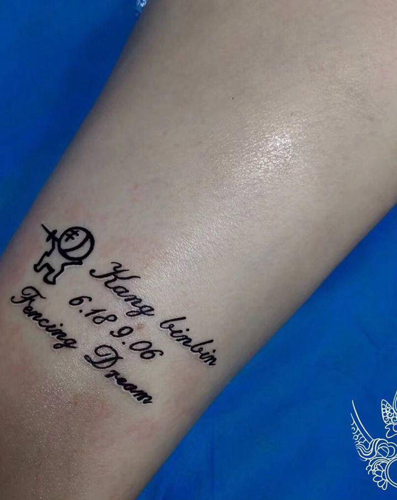 小清新纹身纹身图片_腿部图腾纹身图案