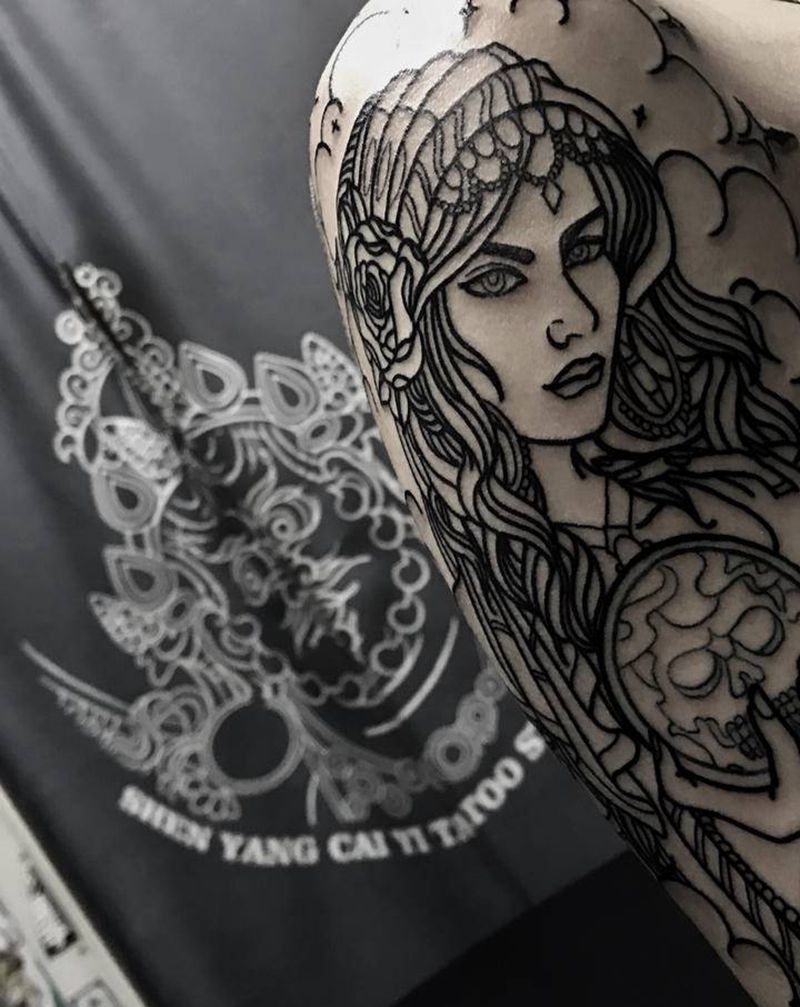 school未完纹身图片_手臂Old SchoolNew School纹身图案