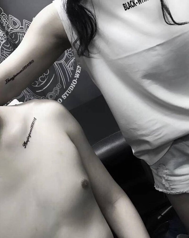 小清新哈纹身图片_手臂点刺图腾纹身图案