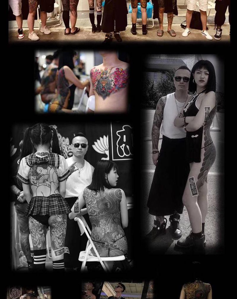 首席 纹杰老师展报纹身图片_胸部背部老传统新传统纹身图案