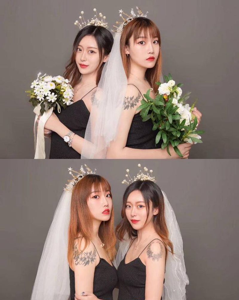 小姐姐的买家秀 纹身配美女纹身图片_肩部水墨几何纹身图案