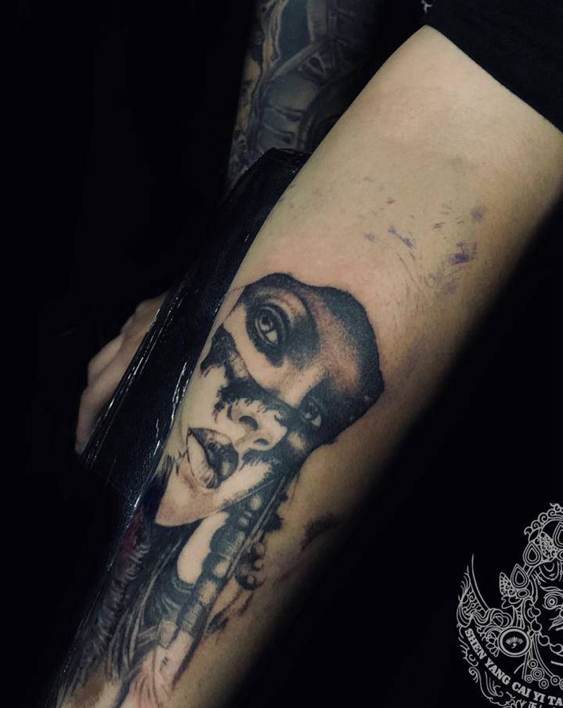 未完待续纹身图片_手臂欧美写实纹身图案