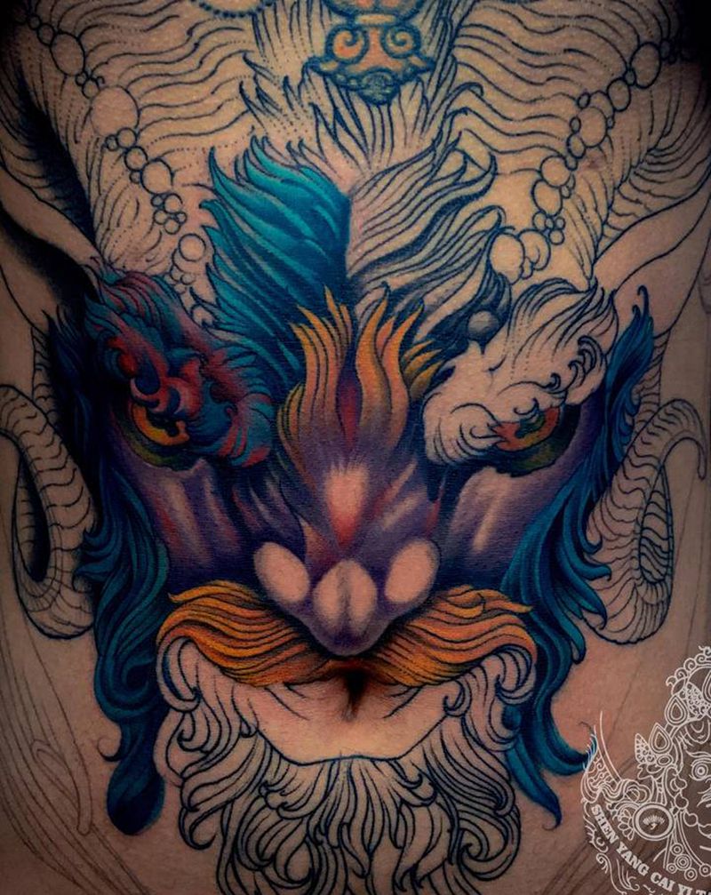 未完待续纹身图片_胸部New School纹身图案