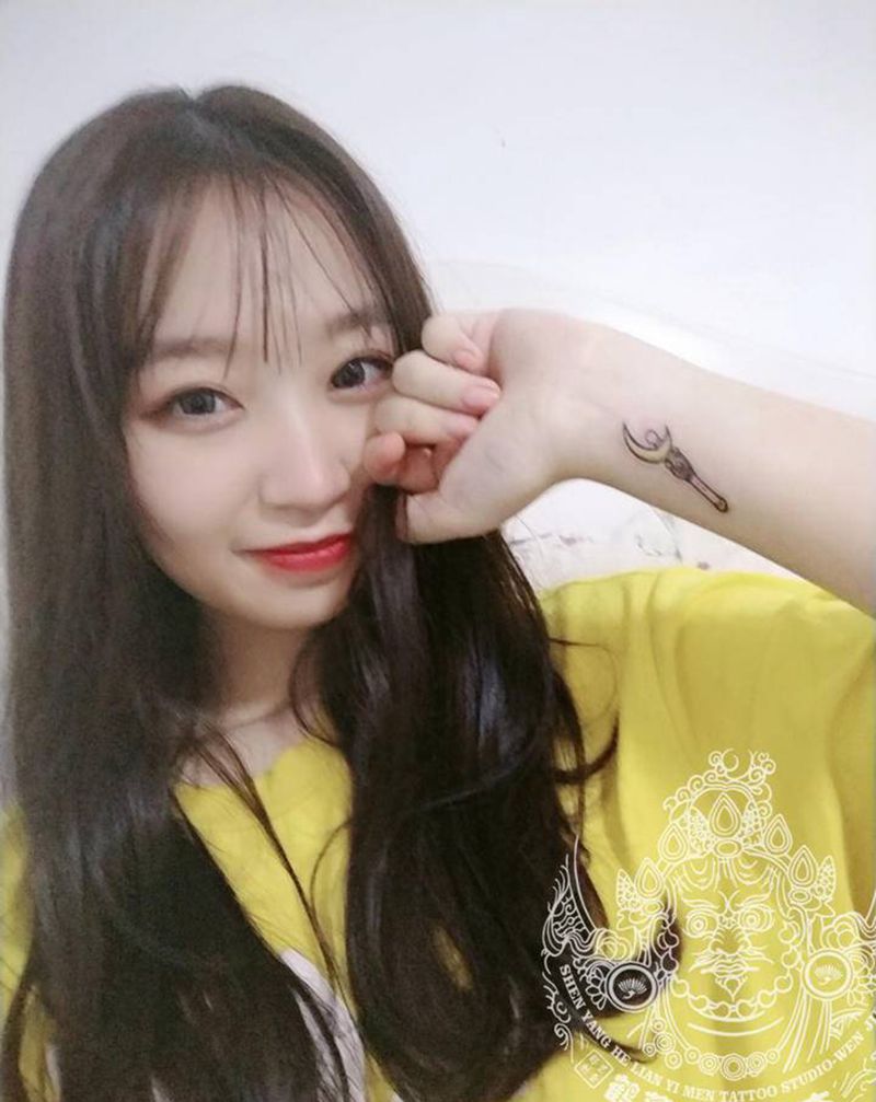 买家秀纹身图片_手臂Old School水彩纹身图案