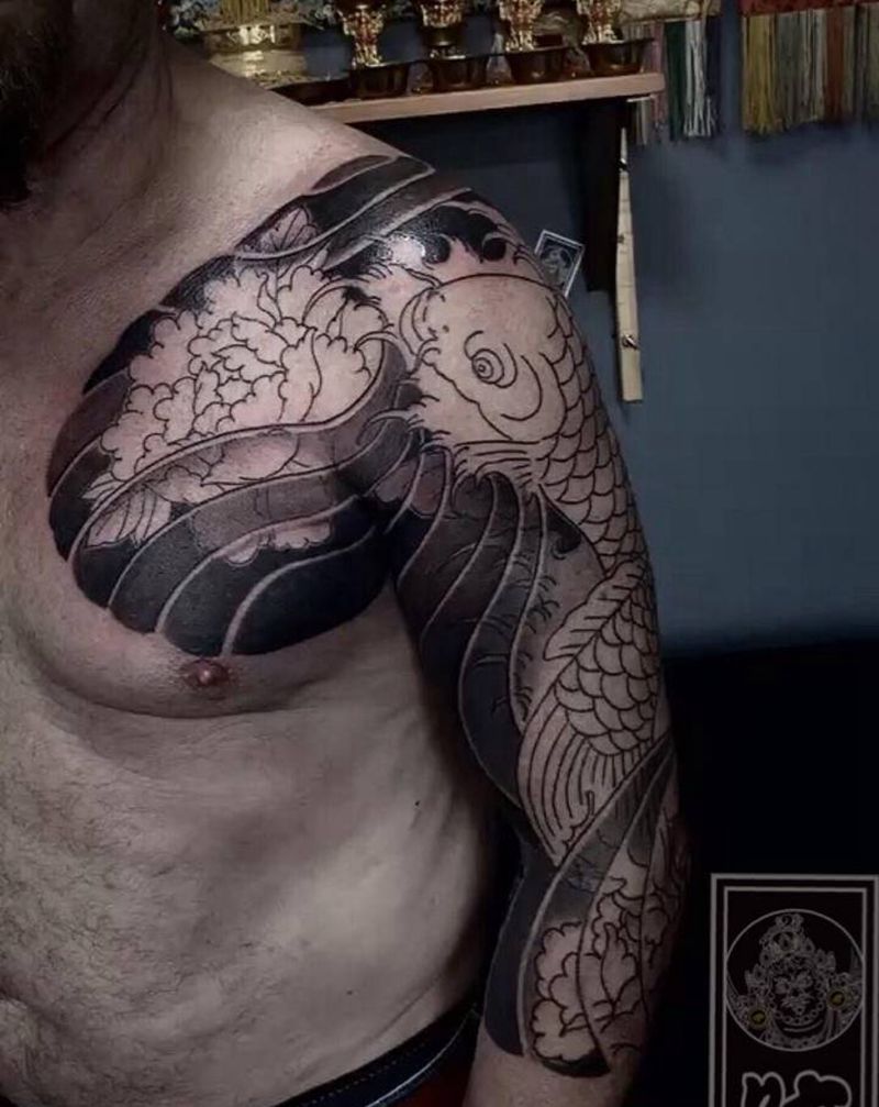 首席纹杰工作纹身图片_手臂老传统新传统纹身图案