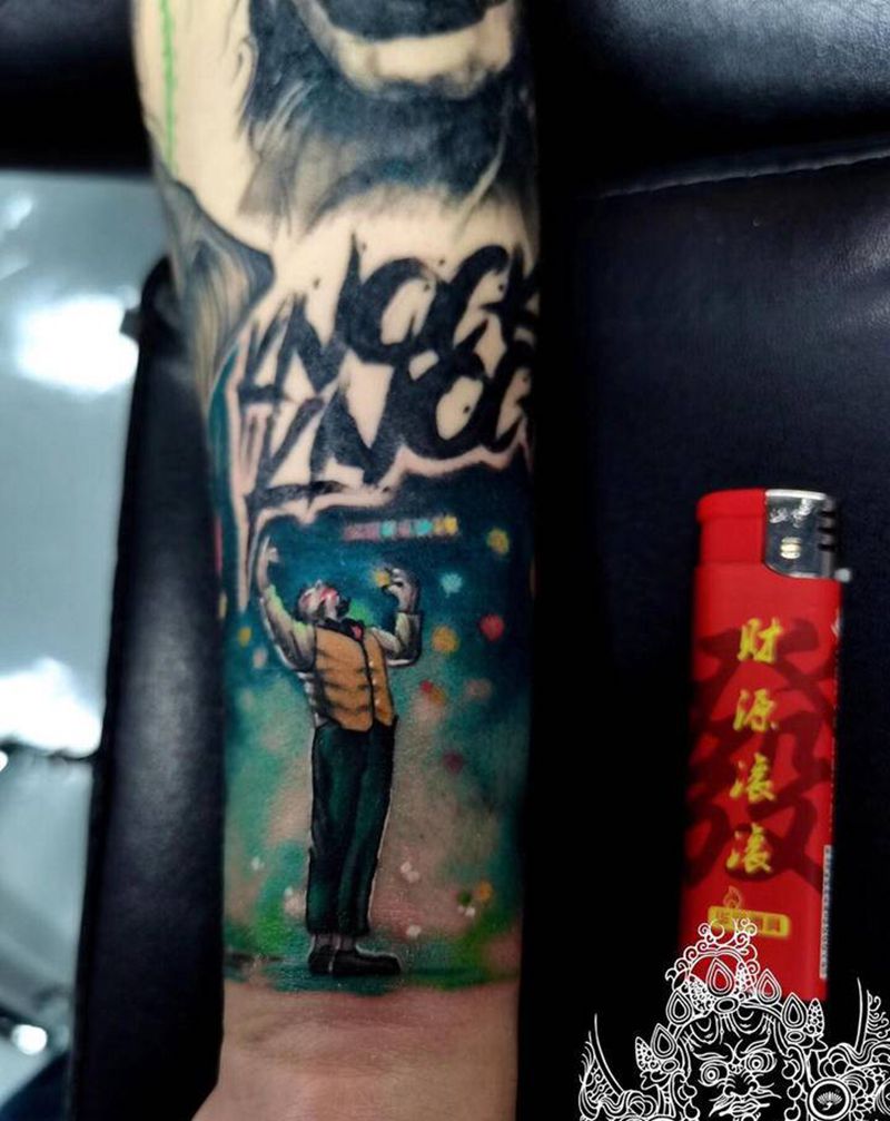 欧美小图纹身图片_手臂欧美写实纹身图案