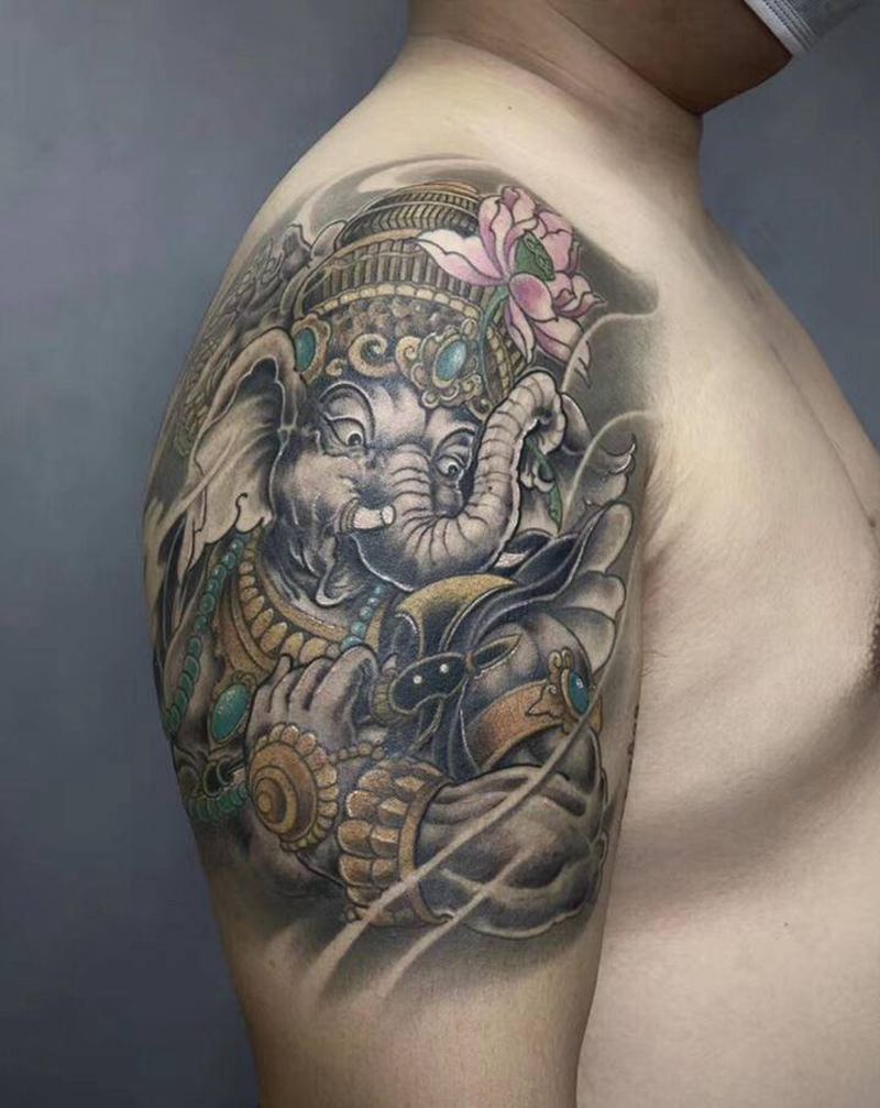 象纹身图片_手臂新传统纹身图案