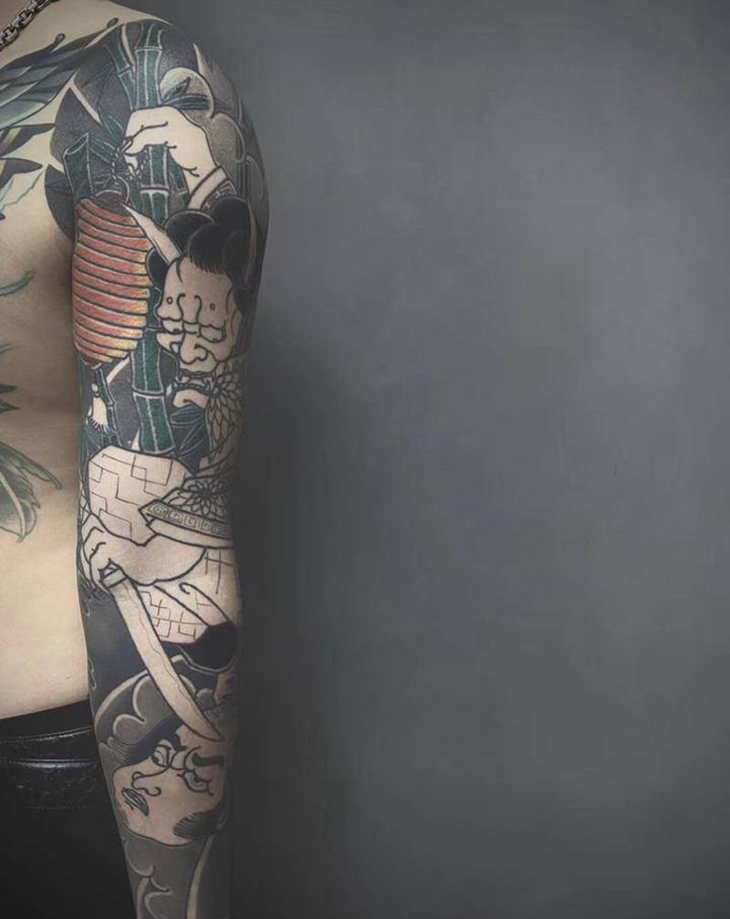 未完待续纹身图片_手臂老传统新传统纹身图案