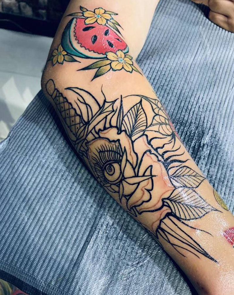 欧美纹身图片_Old School纹身图案