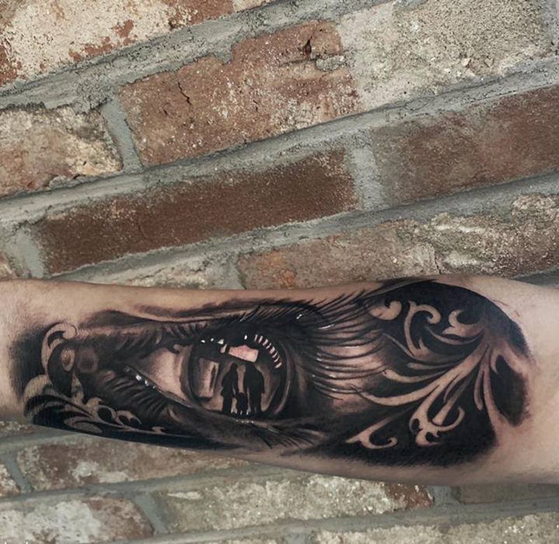 客人自带网图纹身图片_欧美写实纹身图案