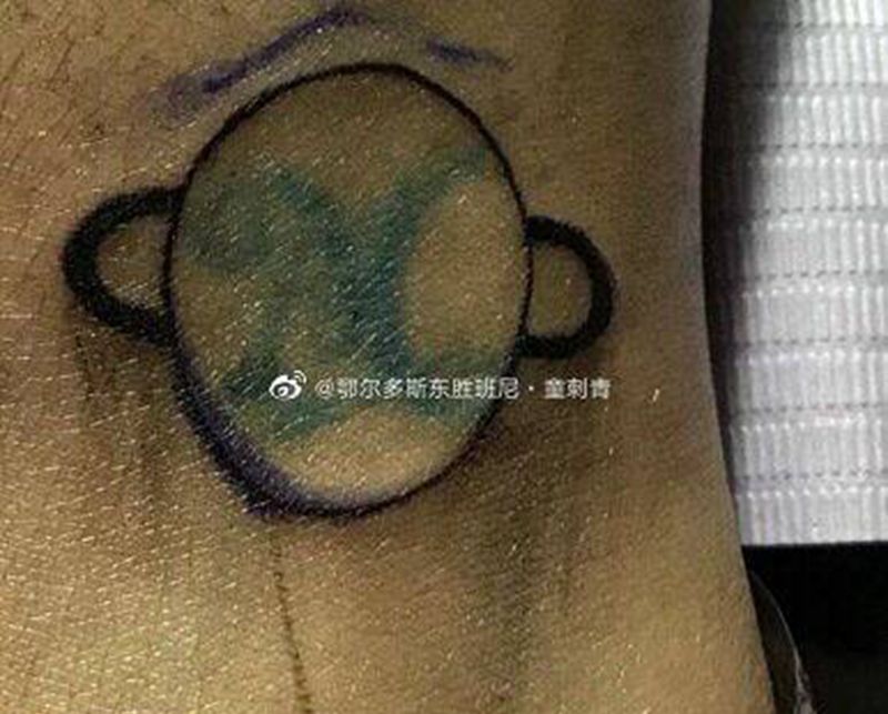 遮盖纹身图片_腿部纹身图案