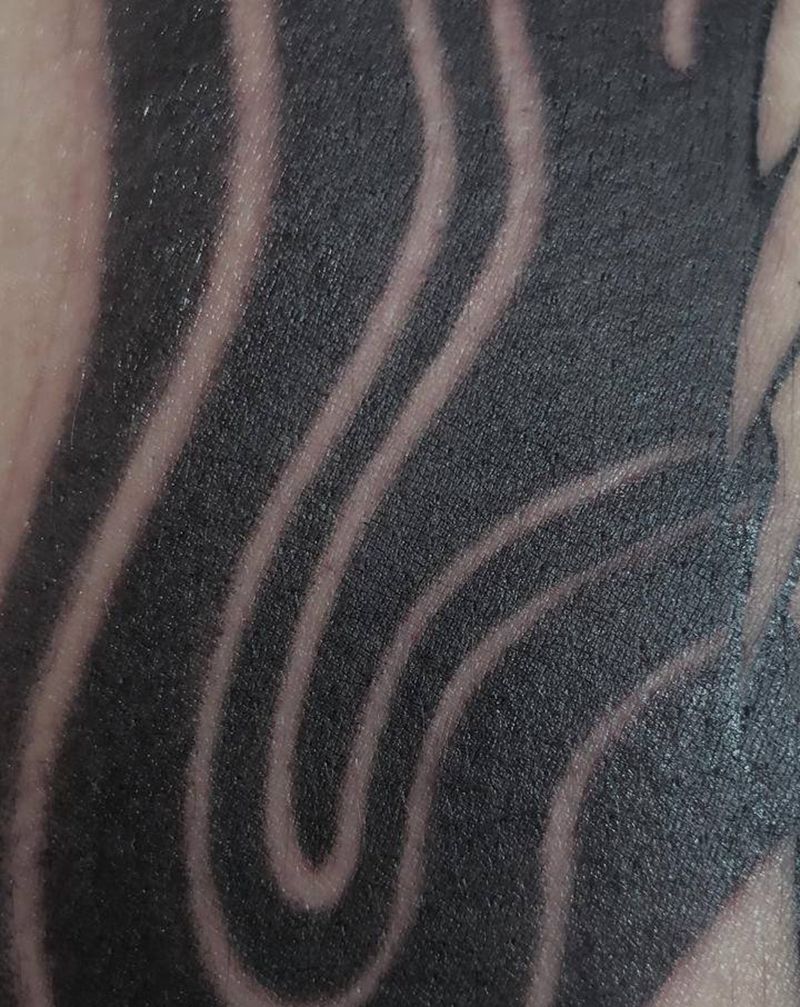 雾纹身图片_腿部老传统花腿日式老传统版雾纹身图案