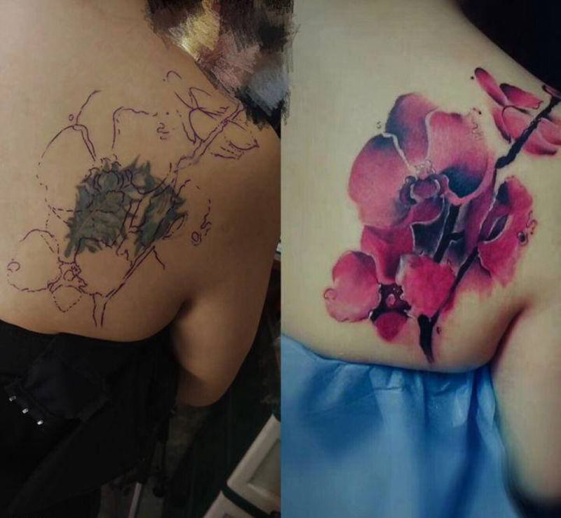 覆盖纹身图片_覆盖作品纹身图案