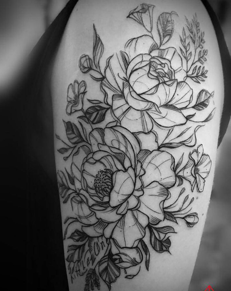 花花纹身图片_手臂纹身图案