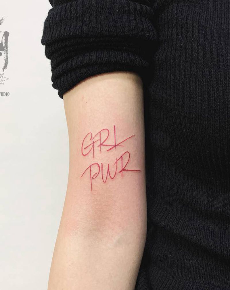 个性英文纹身图片_手臂花体字英文纹身图案