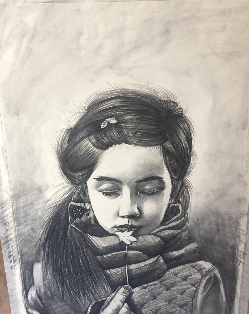 小女孩纹身图片_随心画纹身图案