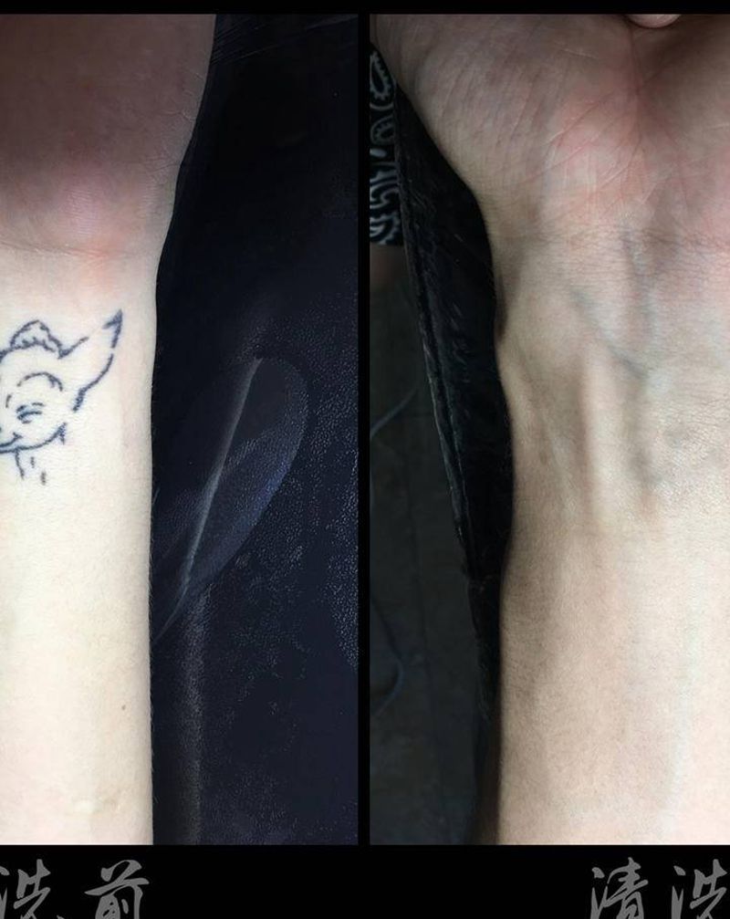 《清洗》纹身图片_背部手部图腾新传统纹身图案