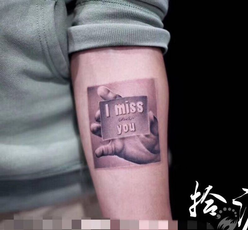 by拾渡纹身图片_手臂欧美写实纹身图案