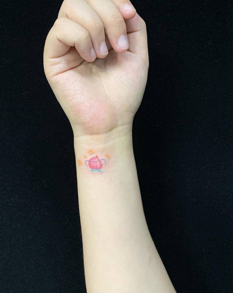 《幼稚风》纹身图片_腿部手臂水彩小清新纹身图案