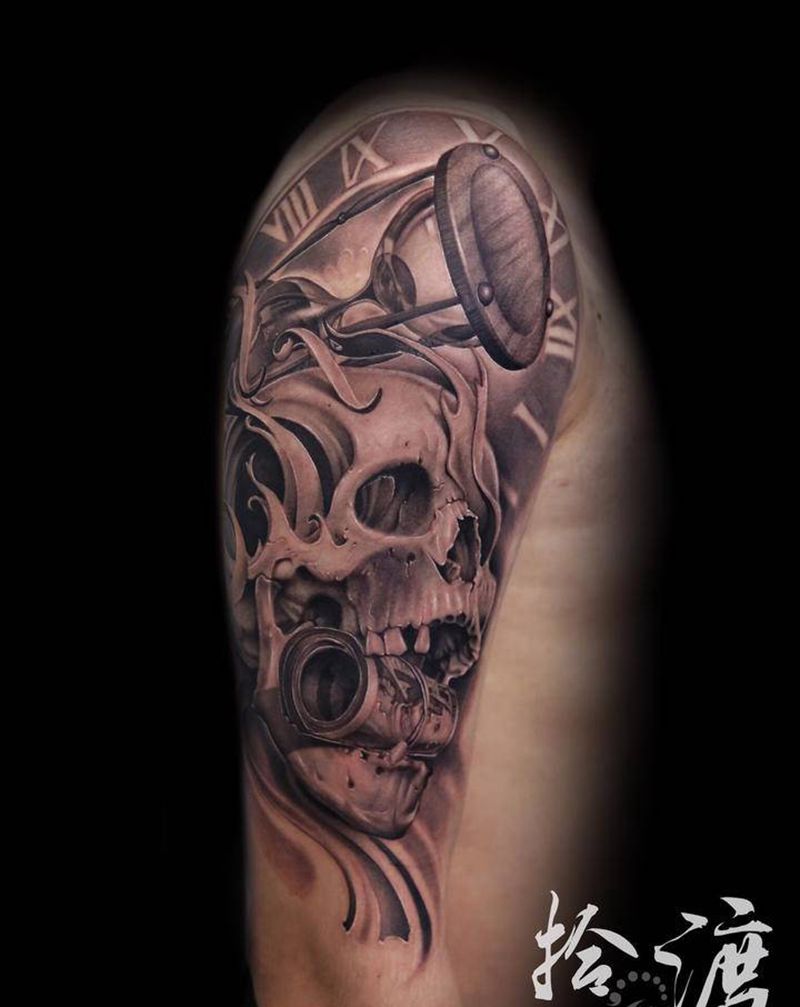 by拾渡纹身图片_手臂欧美写实纹身图案