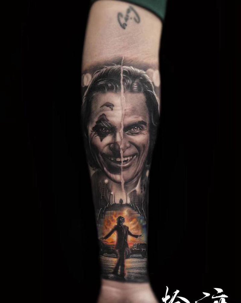 by拾渡纹身图片_手臂欧美写实纹身图案