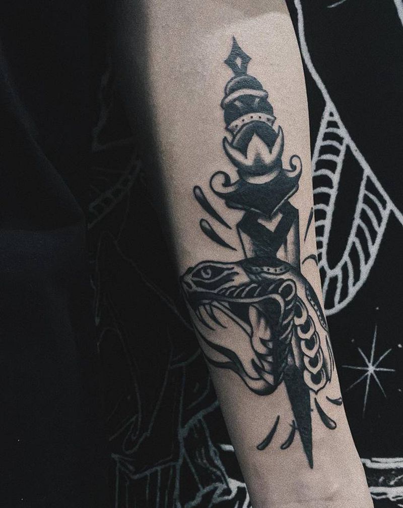 old school遮盖纹身图片_手臂腿部Old School纹身图案