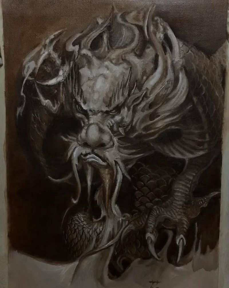 绘画作品纹身图片_欧美写实新传统纹身图案