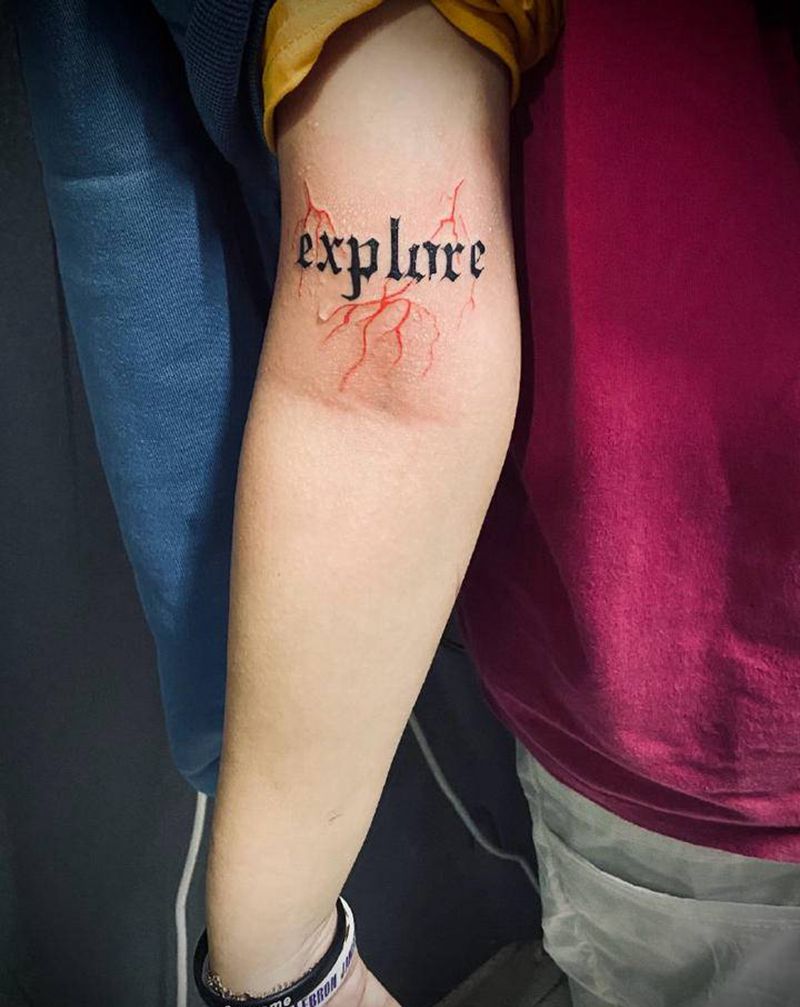 花体字纹身图片_新传统花体字花体字小图图腾纹身图案