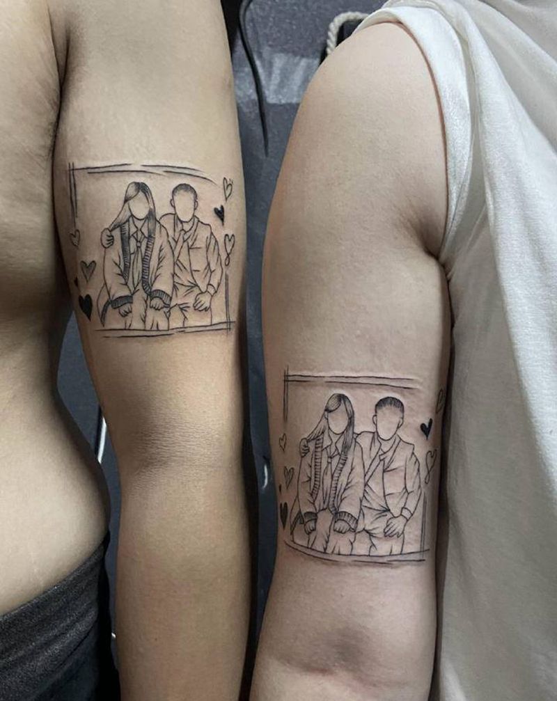 简笔画纹身图片_手臂手部简笔画小图纹身图案