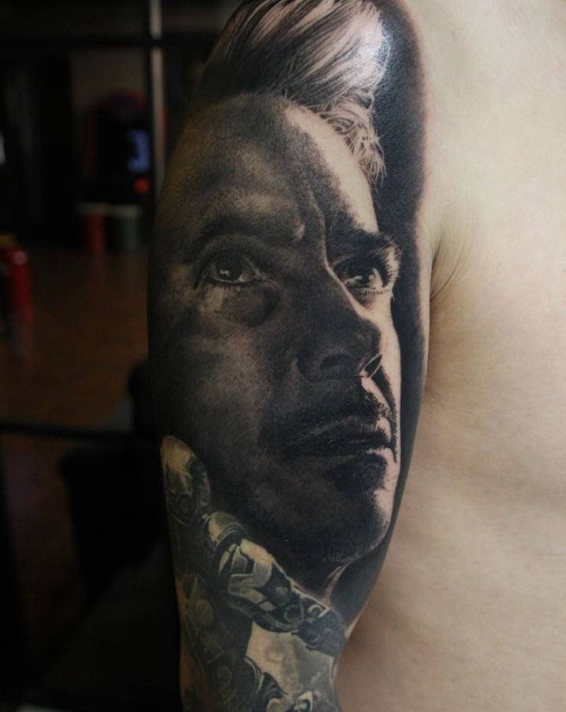 三千遍纹身图片_手臂欧美写实纹身图案