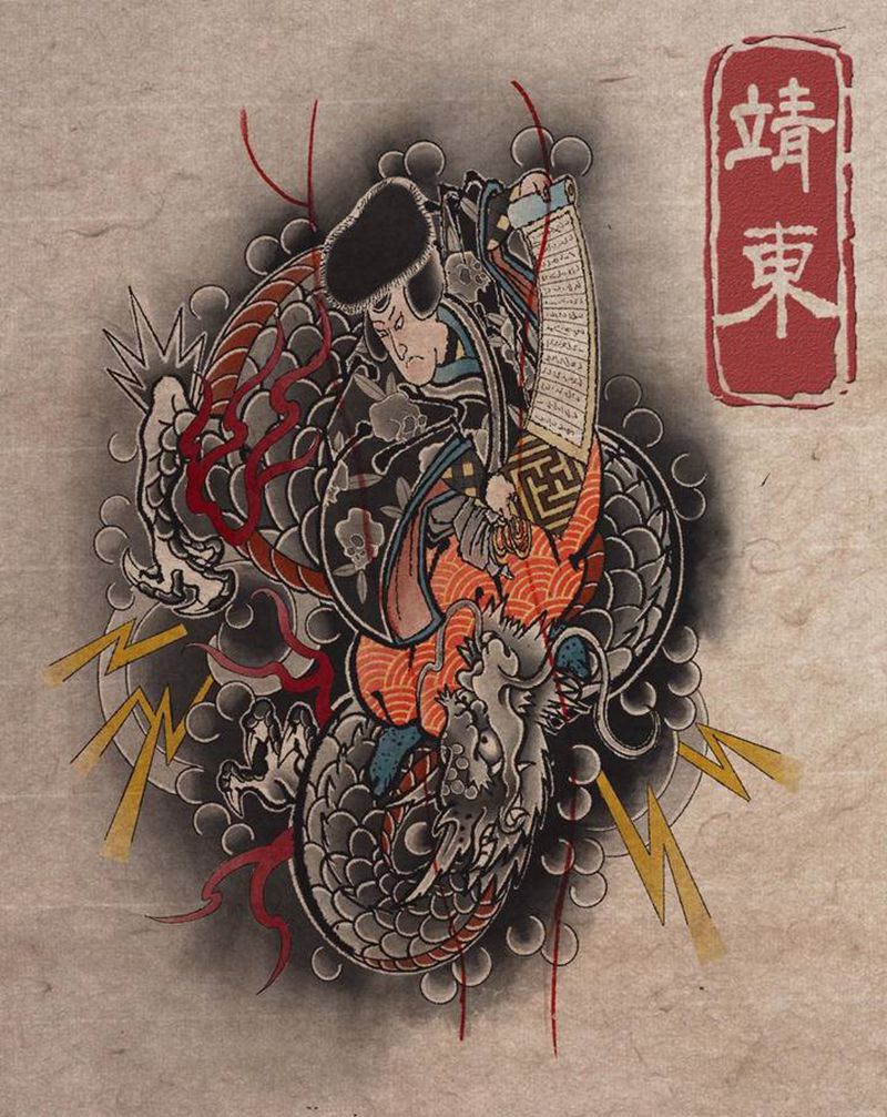 客稿纹身图片_老传统纹身图案