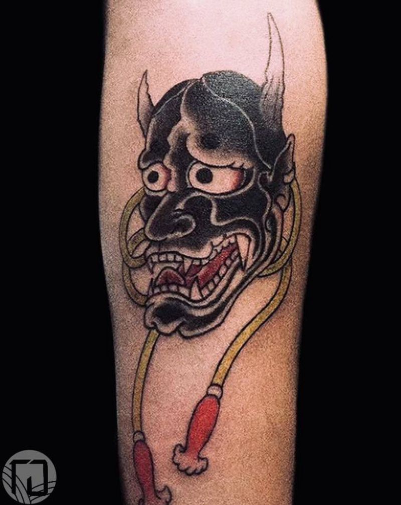 般若纹身图片_手臂老传统般若纹身图案