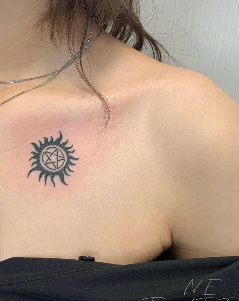 《修改》纹身图片_肩部图腾纹身图案