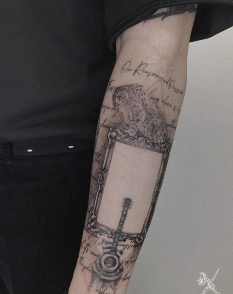 《分享》纹身图片_手臂点刺欧美写实纹身图案