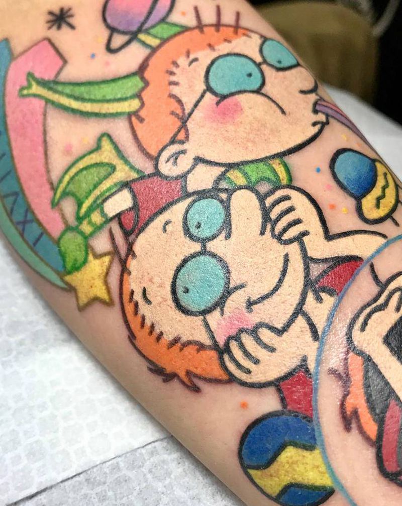 马丁的早晨纹身图片_手臂New School原创设计卡通人物纹身图案