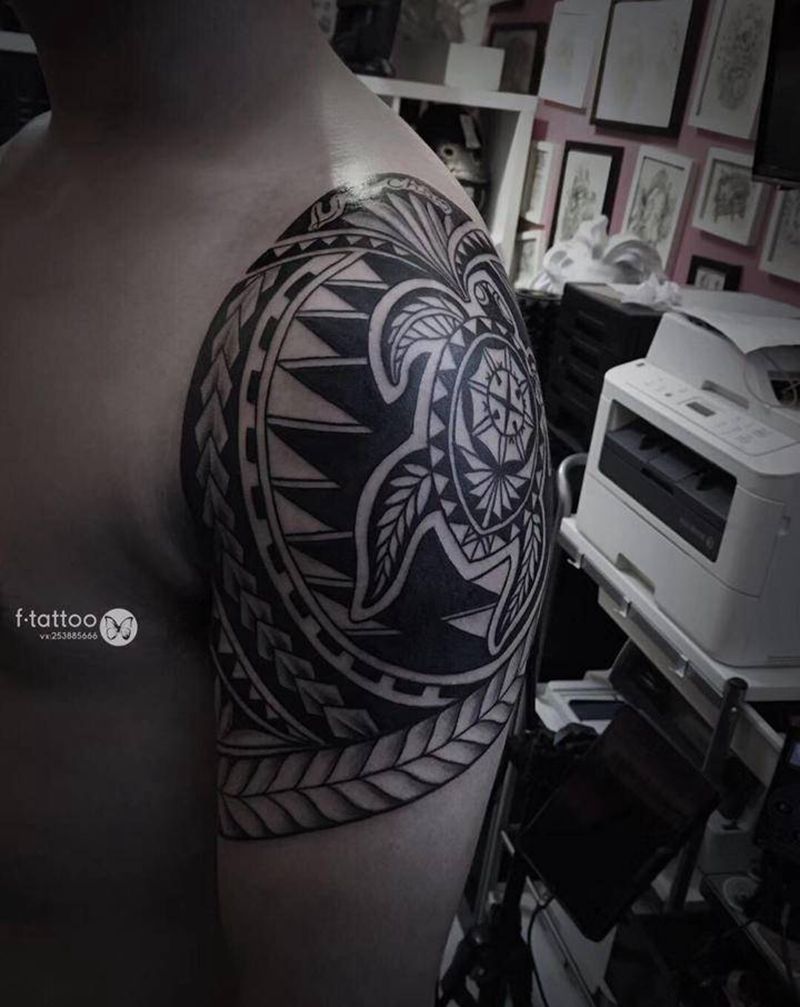 图腾.纹身图片_手臂图腾几何纹身图案