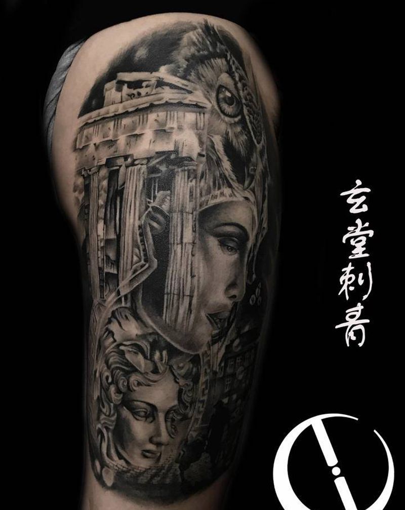 欧美一幅纹身图片_欧美写实新传统纹身图案