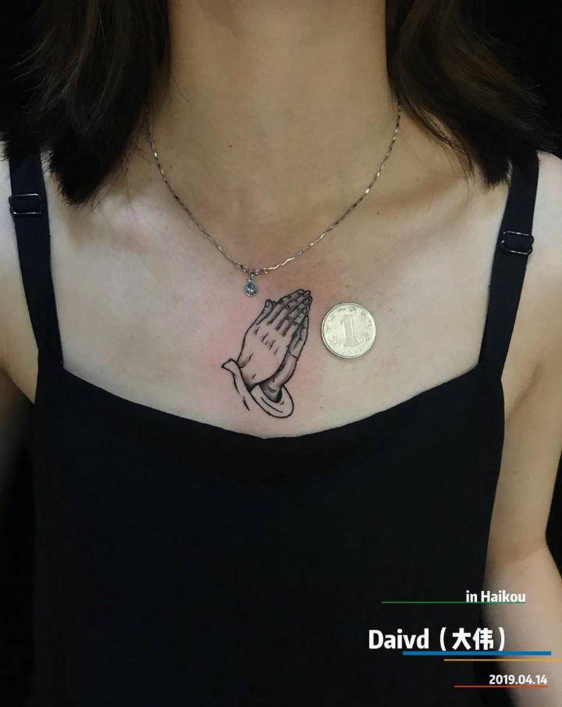 一些小图作品纹身图片_颈部肩部水彩小清新纹身图案