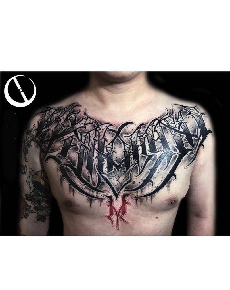 花体字纹身图片_花体字纹身图案