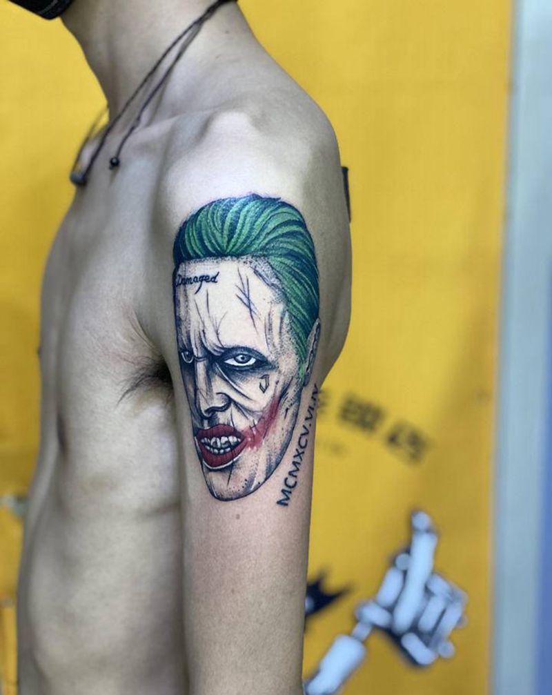 自杀小队纹身图片_臀部手臂点刺欧美写实纹身图案